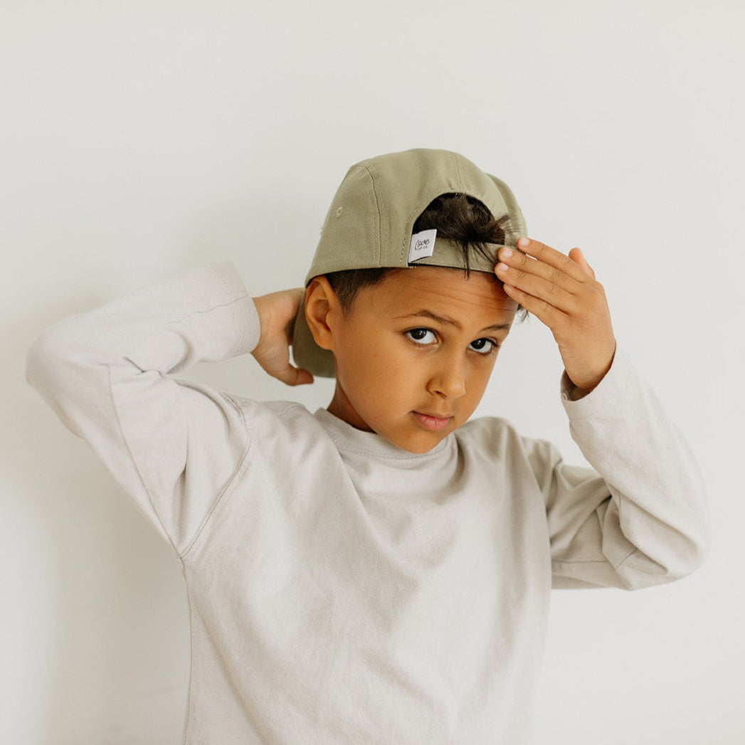 Organic Cotton Hat with Original Icon in Ash | Kids