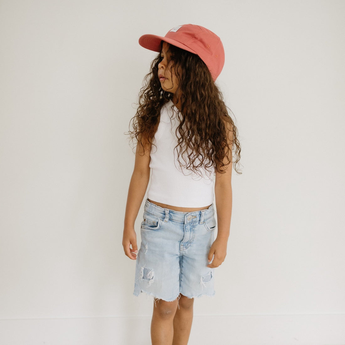 Organic Cotton Hat with Original Icon in Sienna | Kids